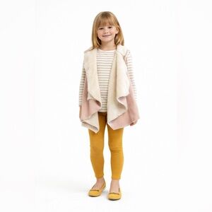 Chasing Fireflies Cream Faux-Sherpa Vest